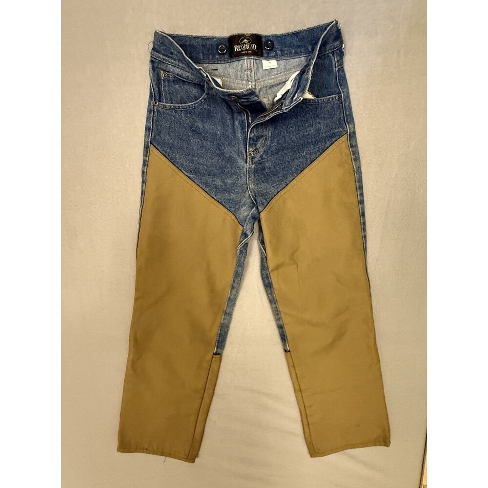 RedHead Youth / Boys Size 10 Brush Hunting Pants Denim Canvas Facing Jeans Blue